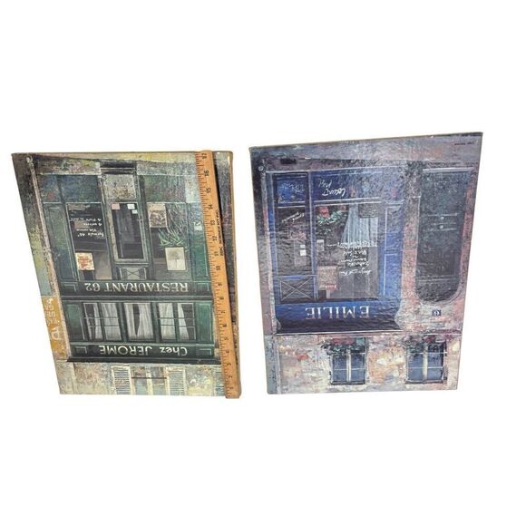 Vintage Paris Café Art Lot – Wine Decor, Clock, Wall Plaques” - Picture 13 of 16